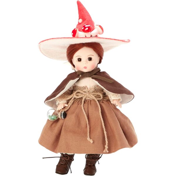 Madame Alexander Mushroom Magic Witch 8 pulzieri pupa collectible