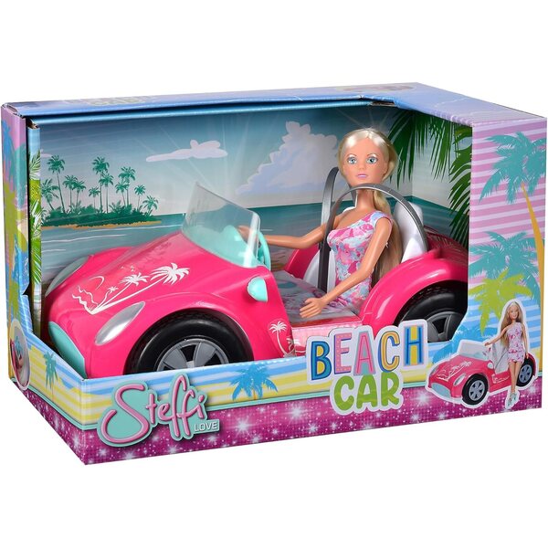 Steffi Love Strandauto und Puppe – Komplettset mit Cabrio und Modeaccessoires