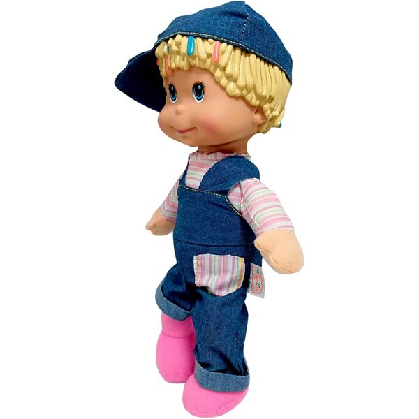 Interaktive Puppe „My Alphabet Boy“ mit Jeans-Overall und ABC-Liedern für Kinder ab 1 Jahr