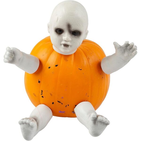 Halloweenské dekorace Strašidelná panenka dýňové poke-Ins 5 kusů 4 palce
