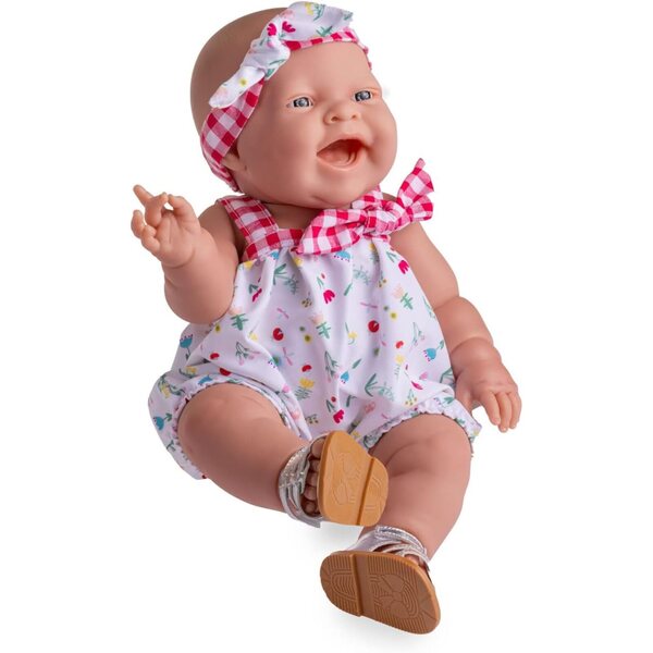 Lola Spring Picnic 14" realistische bewegliche Vinylpuppe mit Kleid und Schuhen