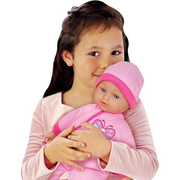 Lissi 11" sprechende Puppe mit rosa Kleid und interaktiven Sounds für Kinder ab 2 Jahren