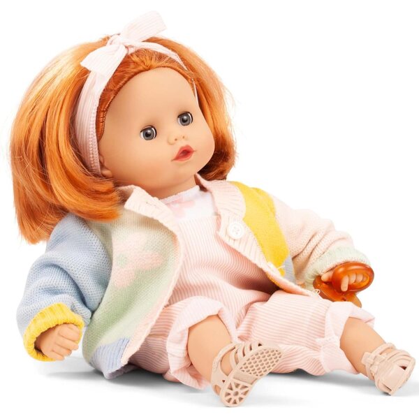 Gotz 2420959 Muffin Colours- 13" Tall Baby Doll with Short red Hair and Blue Sleeping Eyes