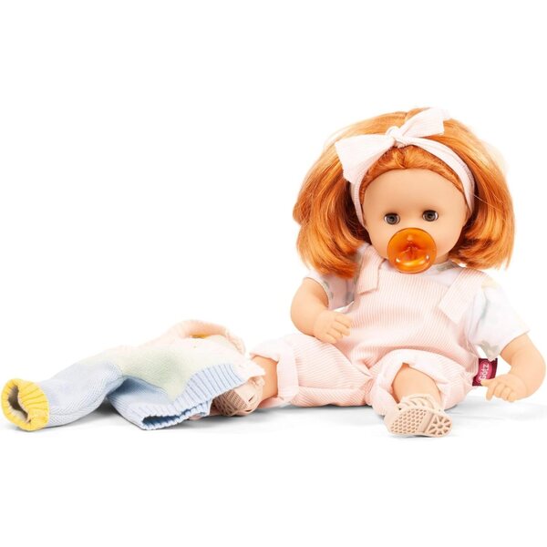 Gotz 2420959 Muffin Colours- 13" Tall Baby Doll with Short red Hair and Blue Sleeping Eyes
