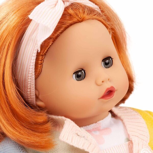 Gotz 2420959 Muffin Colours- 13" Tall Baby Doll with Short red Hair and Blue Sleeping Eyes