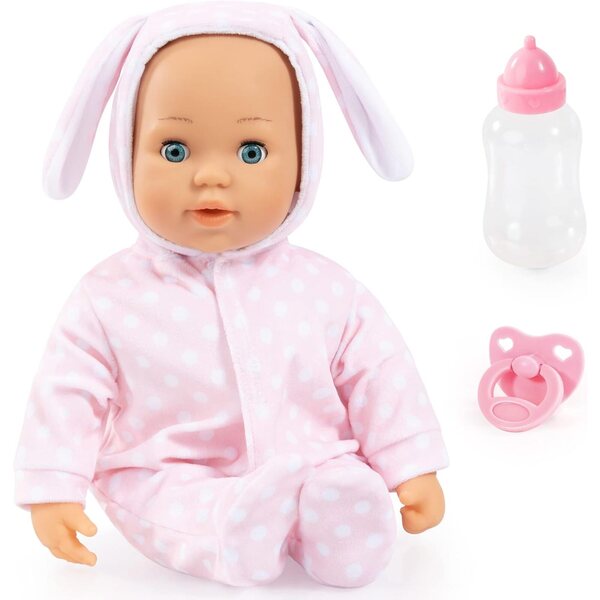 Bayer Design First Words Baby: interaktive Puppe mit Geräuschen und schließenden Augen