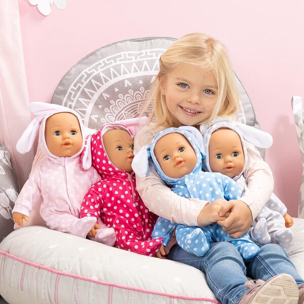 Bayer Design First Words Baby: interaktive Puppe mit Geräuschen und schließenden Augen