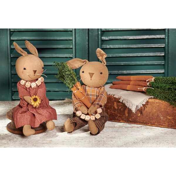 Păpuși primitive de colecție de Kathy - Iepure decorativ de primăvară