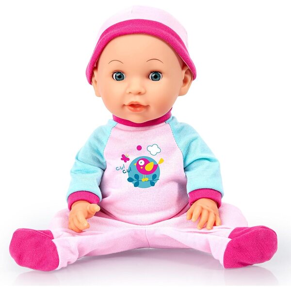 Bayer Design Bouncy Baby Doll 14" – Interaktive Puppe mit Sound und Bewegung