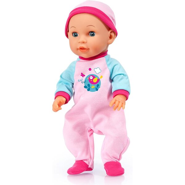 Bayer Design Bouncy Baby Doll 14" – Interaktive Puppe mit Sound und Bewegung