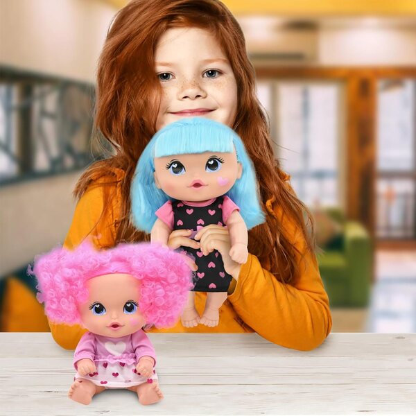 Cuddle Kids Yummy Hearts 11": 2 Puppen mit bunten Haaren und austauschbarer Kleidung