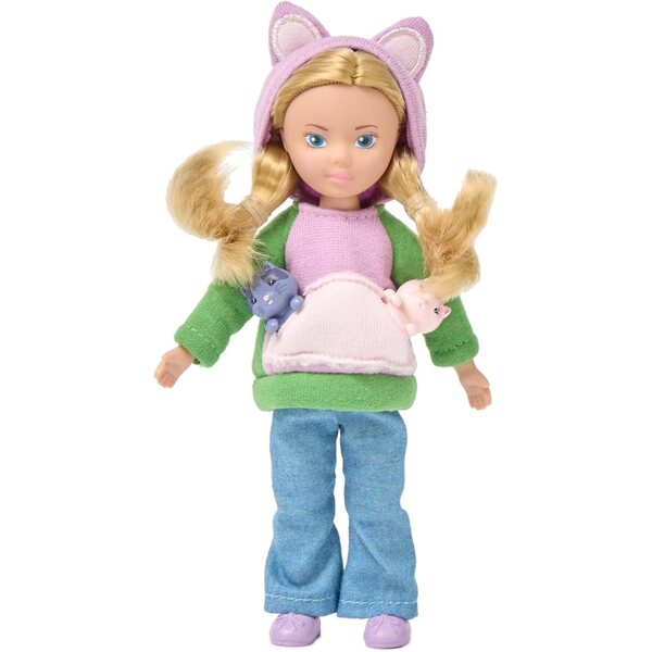 Madame Alexander Modepuppe 7 Zoll Kitty mit 2 Kätzchen – 3+ Jahre