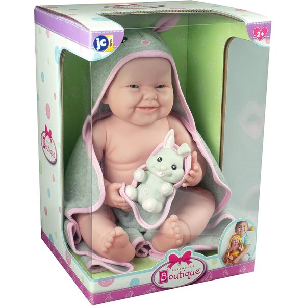 Realistyczna lalka noworodkowa 43 cm, anatomiczna, z winylu, ze szlafrokiem i grami