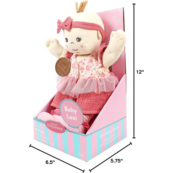 Madame Alexander Baby Lexi 30 cm Puppe, weicher Körper und umweltfreundliche Materialien