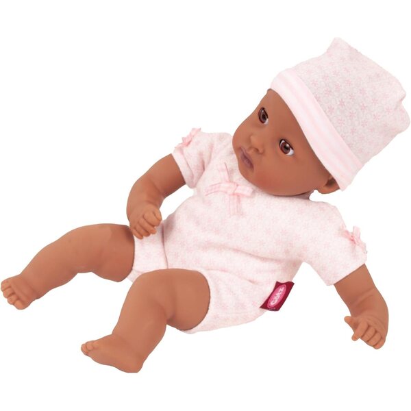 Götz Muffin Soft Doll 33 cm Afroamerikaner mit schließenden Augen