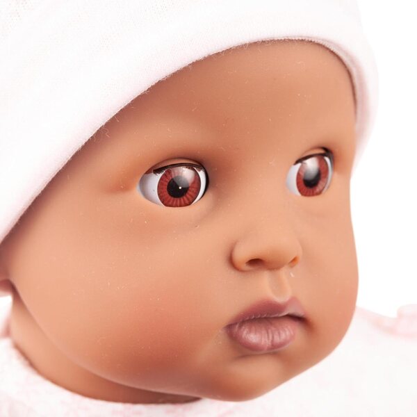Götz Muffin Soft Doll 33 cm Afroamerikaner mit schließenden Augen