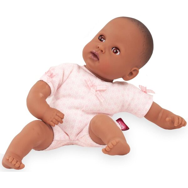 Götz Muffin Soft Doll 33 cm Afroamerikaner mit schließenden Augen