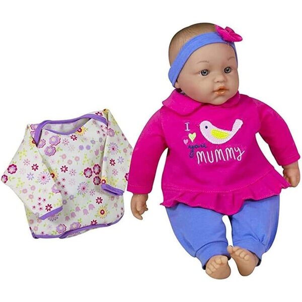 Lissi 38 cm große Puppe mit zusätzlicher Kleidung und echten Geräuschen für Rollenspiele