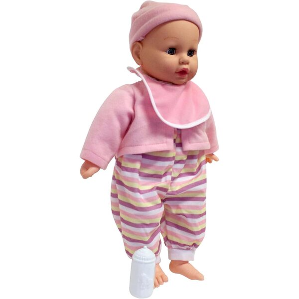 Baby's First So Big: 19-Zoll-Puppe mit gestreiftem Pyjama und Zubehör für Kinder ab 2 Jahren
