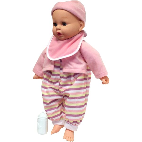 Baby's First So Big: 19-Zoll-Puppe mit gestreiftem Pyjama und Zubehör für Kinder ab 2 Jahren