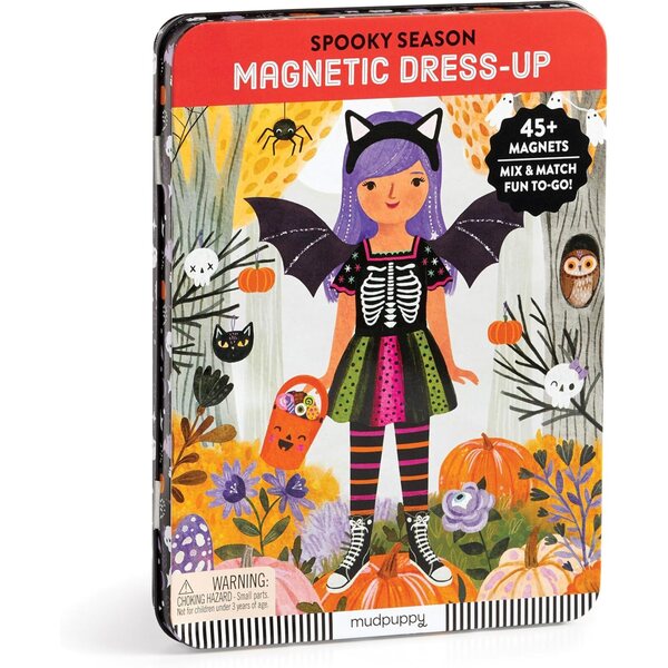 Mudpuppy Spooky Season Magnetic Game - Halloween Dress Up with 40+ Magnet