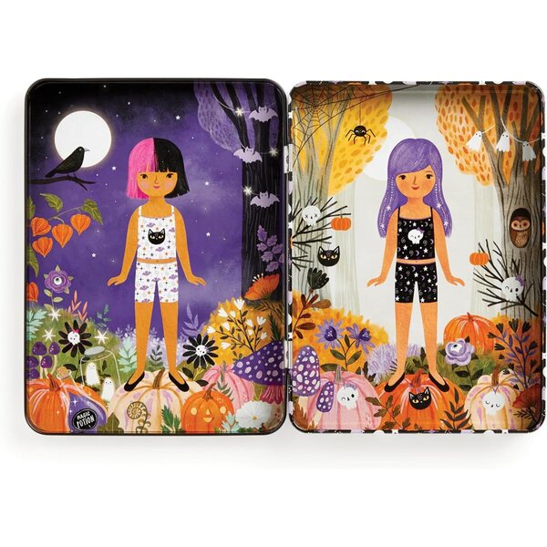 Mudpuppy Spooky Season Magnetic Game - Halloween Dress Up with 40+ Magnet