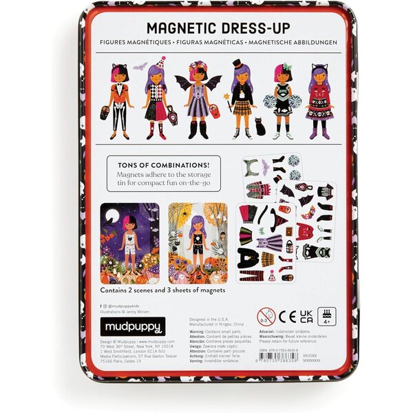 Mudpuppy Spooky Season Magnetic Game - Halloween Dress Up with 40+ Magnet