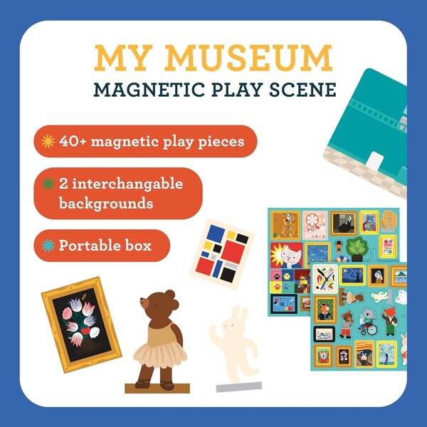 Petit Collage My Museum – Magnetisches Lernspiel für Kinder ab 3 Jahren