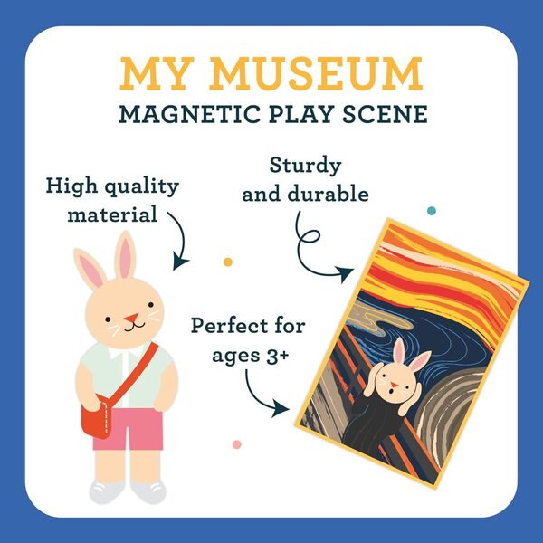 Petit Collage My Museum – Magnetisches Lernspiel für Kinder ab 3 Jahren