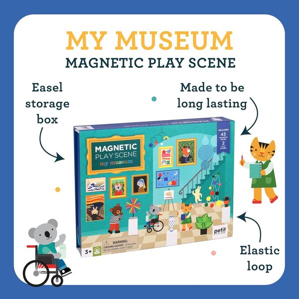 Petit Collage My Museum – Magnetisches Lernspiel für Kinder ab 3 Jahren