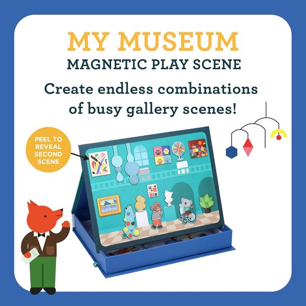 Petit Collage My Museum – Magnetisches Lernspiel für Kinder ab 3 Jahren