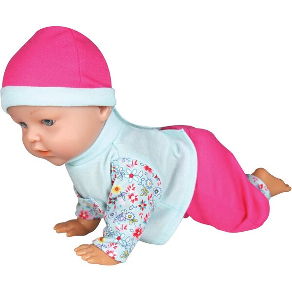 Krabbelmädchen-Puppe Lissi 30 cm mit interaktiver Bewegung und Zubehör
