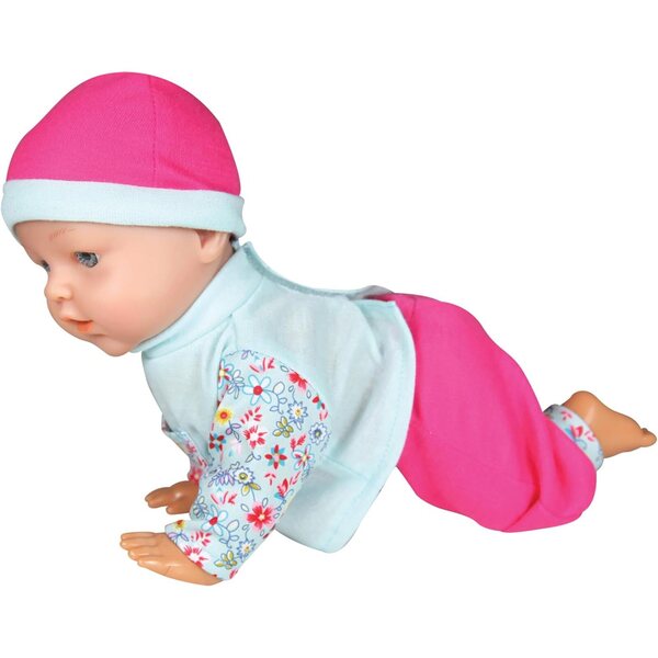 Krabbelmädchen-Puppe Lissi 30 cm mit interaktiver Bewegung und Zubehör