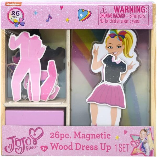 TCG Toys JoJo Siwa – 26 magnetische Holzteile, um sie zu verkleiden und Spaß zu haben