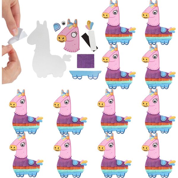 Kreatives farbiges magnetisches Piñata-Set, 12-teilig, mit selbstklebendem Schaumstoff