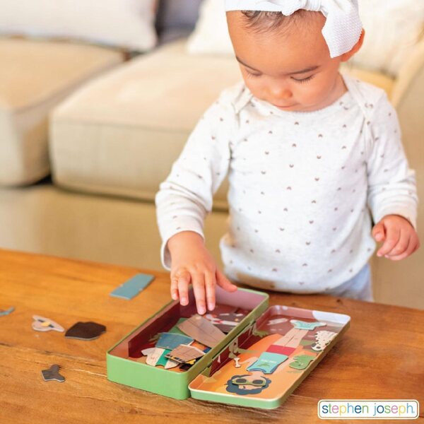 Stephen Joseph Magnetisches Reiseset für Kinder mit Kleidung und Accessoires