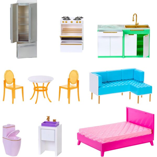 Rainbow High Color & Play Toy House com móveis e marcadores laváveis 4+