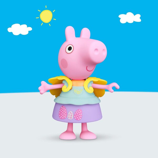 Peppa Pig Puppe 15 cm mit 6 Frühlings- und Osteraccessoires für Kinder ab 3 Jahren