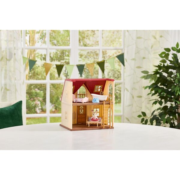 Calico Critters Red Roof Cozy Cottage Miniatur-Spielzeughaus für Kinder ab 3 Jahren