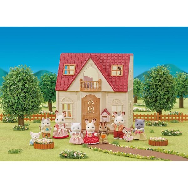 Calico Critters Red Roof Cozy Cottage Miniatur-Spielzeughaus für Kinder ab 3 Jahren