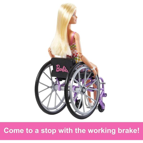 Barbie Fashionistas mit Rollstuhl und Rampen, inklusive Spielzeug für Kinder