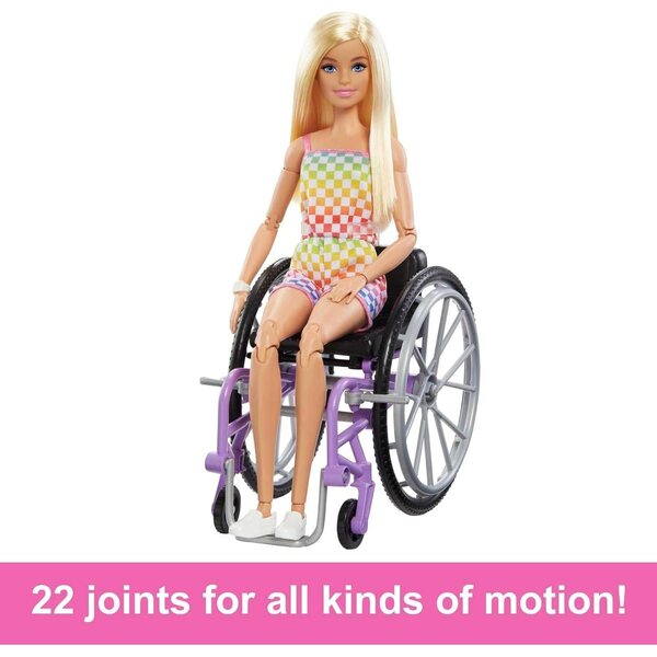 Barbie Fashionistas mit Rollstuhl und Rampen, inklusive Spielzeug für Kinder