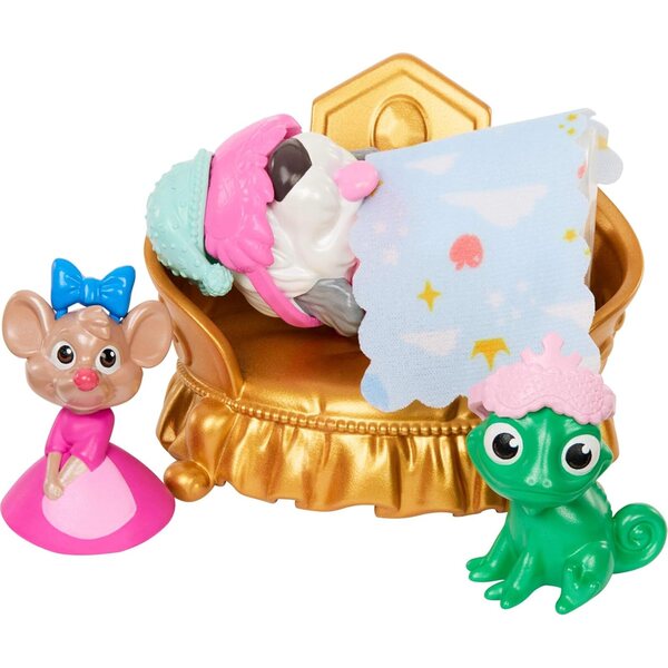 Château Disney Princess Pet Palace avec 7 aires de jeux, 3 amis animaux et 17 accessoires