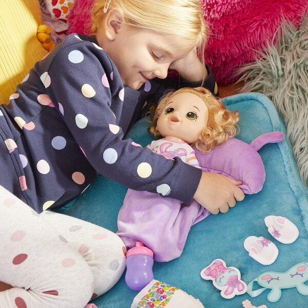 Baby Alive Bunny Sleepover Baby – 12-Zoll-Puppe mit Zubehör zum Thema Schlaf