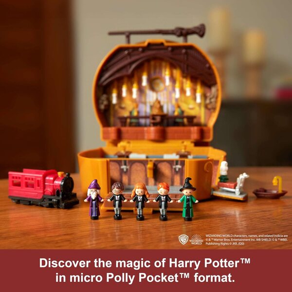 Polly Pocket Harry Potter Collection Set mit 5 Minipuppen und 11 Zubehörteilen