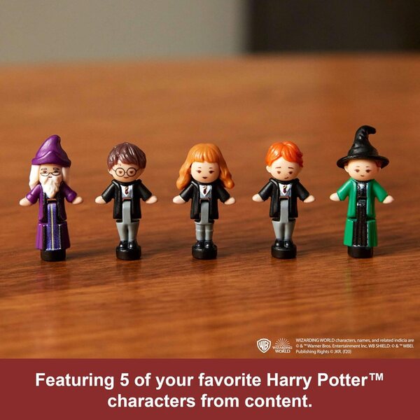 Polly Pocket Harry Potter Collection Set mit 5 Minipuppen und 11 Zubehörteilen