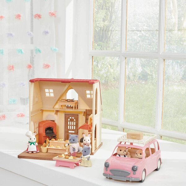 Calico Critters Bakery Shop Starter-Set mit 53 Teilen für Koch- und Verkaufsspiel