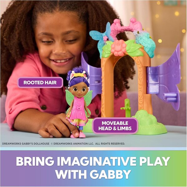 Gabby's Dollhouse Fairylandia Verwandelbares Spielset mit Puppen- und Zauberzubehör