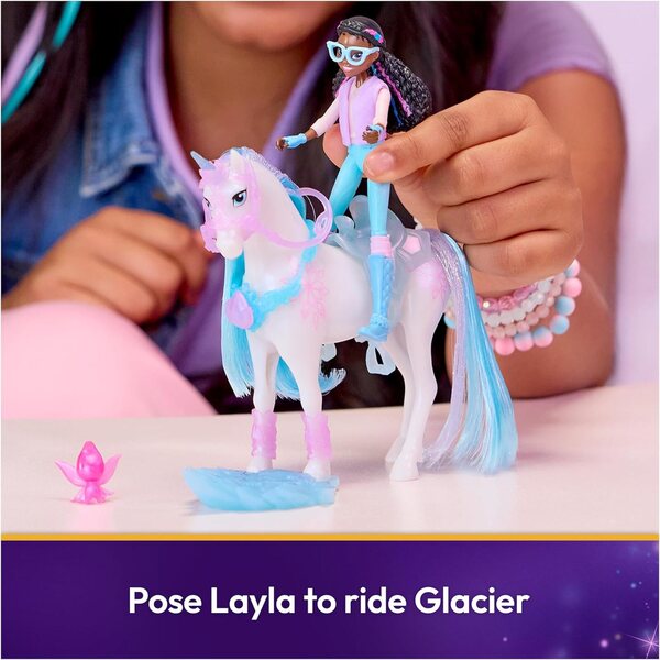 Unicorn Academy : Layla et Glacier avec 13 accessoires pour des aventures magiques à partir de 4 ans