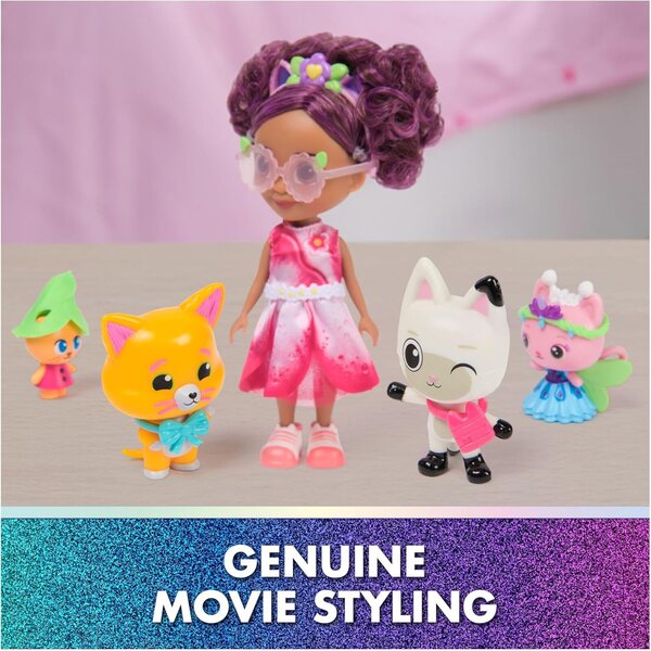 Gabby's Dollhouse: The Movie - Set Gioco Gabby's Garden Friends con 6-Inch Gabby e Amici Gatti